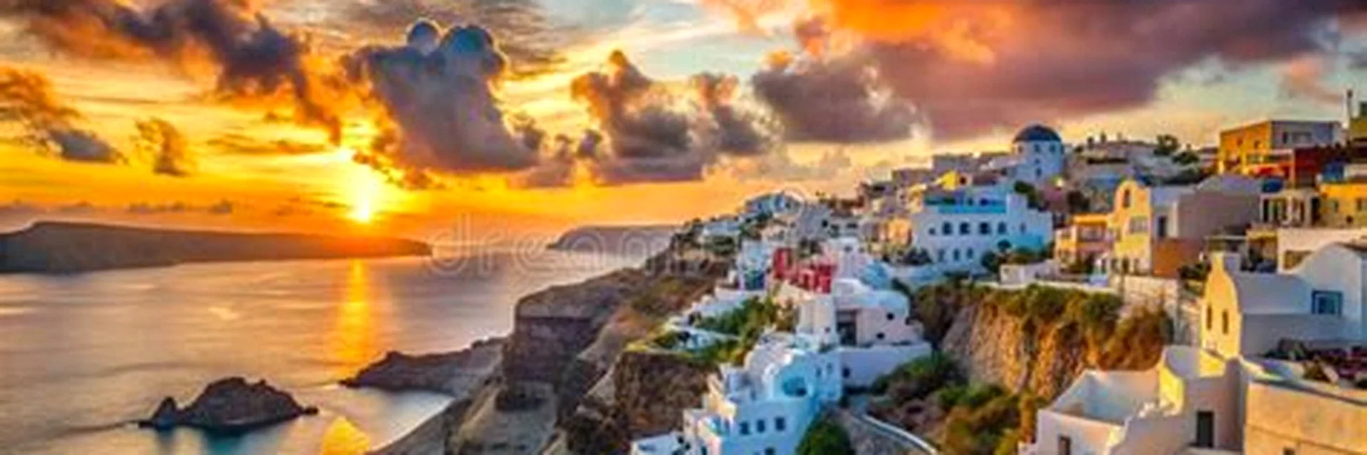 Ancient Greek columns above the sea at golden hour, the Calypso Casino guide brand image